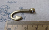 Accessories - 20 Pcs Of Antiqued Bronze Fishing Hook Charms 15x30mm A6748