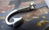 Accessories - 20 Pcs Of Antiqued Silver Fishing Hook Charms 15x30mm A6749