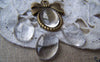 Accessories - 20 Pcs Of Crystal Glass Dome Oval Cabochon Cameo 10x14mm A3638