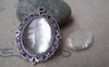 Accessories - 20 Pcs Of Crystal Glass Dome Oval Cabochon Cameo 18x25mm A2119