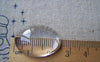 Accessories - 20 Pcs Of Crystal Glass Dome Oval Cabochon Cameo 18x25mm A2119
