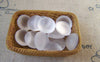 Accessories - 20 Pcs Of Frosted Glass Dome Round Cabochon Cameo 10mm A5441