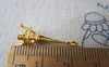 Accessories - 20 Pcs Of Gold Tone 3D Eiffel Tower Charms 8x23mm A3471