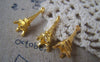 Accessories - 20 Pcs Of Gold Tone 3D Eiffel Tower Charms 8x23mm A3471