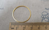 Accessories - 20 Pcs Of Gold Tone Brass Seamless Rings 30mm 20gauge A7375