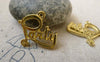 Accessories - 20 Pcs Of Gold Tone English Word Party Charms 19x20mm A6310