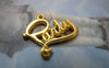 Accessories - 20 Pcs Of Gold Tone English Word Party Charms 19x20mm A6310