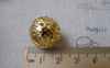 Accessories - 20 Pcs Of Gold Tone Filigree Ball Spacer Beads Size 18mm A7033