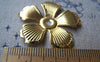 Accessories - 20 Pcs Of Gold Tone Flower Spacer Bead Caps 33mm A1946