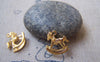 Accessories - 20 Pcs Of Gold Tone Rocking Horse Charms 15x15mm A4824