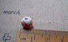 Accessories - 20 Pcs Of Hand Painted Red Flower Ceramic Beads 8mm A5156