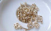 Accessories - 20 Pcs Of KC Gold Tone Skeleton Key Heart Key Charms 9x21mm A7583