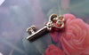 Accessories - 20 Pcs Of KC Gold Tone Skeleton Key Heart Key Charms 9x21mm A7583