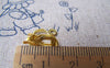 Accessories - 20 Pcs Of Lovely Filigree Gold Tone Ear Clips 12mm A2116