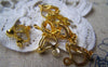 Accessories - 20 Pcs Of Lovely Filigree Gold Tone Ear Clips 12mm A2116