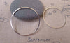Accessories - 20 Pcs Of Platinum White Gold Tone Brass Seamless Rings 30mm 20gauge A7372
