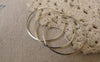 Accessories - 20 Pcs Of Platinum White Gold Tone Brass Seamless Rings 30mm 20gauge A7372