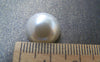 Accessories - 20 Pcs Of Resin Pearl White Round Cameo Cabochons 14mm A3628
