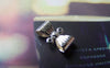 Accessories - 20 Pcs Of Silver Tone Bow Tie Knot Connector 7x12mm A4478