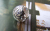 Accessories - 20 Pcs Of Silver Tone Filigree Ball Spacer Beads Size 18mm A3911