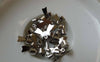 Accessories - 20 Pcs Of Silvery Gray Nickel Tone Bow Tie Knot Charms 10x15mm A6490