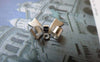 Accessories - 20 Pcs Of Silvery Gray Nickel Tone Bow Tie Knot Charms 10x15mm A6490