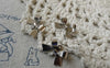 Accessories - 20 Pcs Of Silvery Gray Nickel Tone Bow Tie Knot Charms 10x15mm A6490