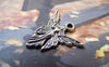Accessories - 20 Pcs Of Tibetan Silver Antique Silver Butterfly Fairy Charms 18x20mm A5778