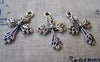 Accessories - 20 Pcs Of Tibetan Silver Antique Silver Cross Charms 17x26mm A1012