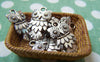 Accessories - 20 Pcs Of Tibetan Silver Antique Silver Lovely Owl Charms 11.5x20mm A1848