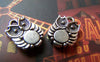 Accessories - 20 Pcs Of Tibetan Silver Antique Silver Lovely Owl Charms Double Sided 10x14mm A1849