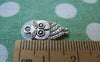 Accessories - 20 Pcs Of Tibetan Silver Antique Silver Lovely Owl Charms Double Sided 9x15mm A1851