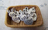 Accessories - 20 Pcs Of Tibetan Silver Antique Silver Rabbit And Panda Love Charms 18x20mm A5017