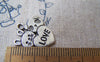 Accessories - 20 Pcs Of Tibetan Silver Antique Silver Rabbit And Panda Love Charms 18x20mm A5017