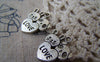 Accessories - 20 Pcs Of Tibetan Silver Antique Silver Rabbit And Panda Love Charms 18x20mm A5017