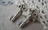 Accessories - 20 Pcs Of Tibetan Silver Antique Silver Skeleton Key Charms 10x30mm A1311