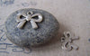Accessories - 20 Pcs Of Tibetan Silver Flat Bow Tie Knot Charms 14x19mm A4646