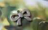 Accessories - 20 Pcs Of Tibetan Silver Flat Bow Tie Knot Charms 14x19mm A4646