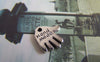 Accessories - 20 Pcs Of Tibetan Silver Hand Made Charms 12x12mm A1351