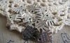 Accessories - 20 Pcs Of Tibetan Silver Hand Made Charms 12x12mm A1351