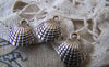 Accessories - 20 Pcs Of Tibetan Silver Lovely 3D Scallp Shell Charms Double Sided 12mm A2348