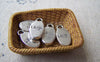 Accessories - 20 Pcs Of Tibetan Silver Oval Charms 8x15mm A1967