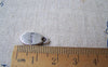 Accessories - 20 Pcs Of Tibetan Silver Oval Charms 8x15mm A1967