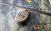 Accessories - 20 Pcs Of Tibetan Silver Oval Charms 8x15mm A1967