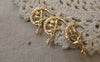 Accessories - 20 Pcs Rose Gold Tone Fairy Angel On Crescent Moon Charms Pendants A7413