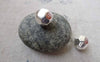 Accessories - 20 Pcs Silver Coated CCB Plastic Faceted 3D Beads 12mm A6685