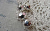 Accessories - 20 Pcs Silver Coated CCB Plastic Faceted 3D Beads 12mm A6685