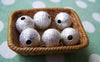 Accessories - 20 Pcs Silver Plated Sand Star Dust Beads Texured Beads 10mm A3861