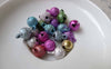Accessories - 20 Pcs Star Dust Bells Jingle Bells Charms Mixed Color 8mm A6840