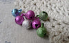 Accessories - 20 Pcs Star Dust Bells Jingle Bells Charms Mixed Color 8mm A6840